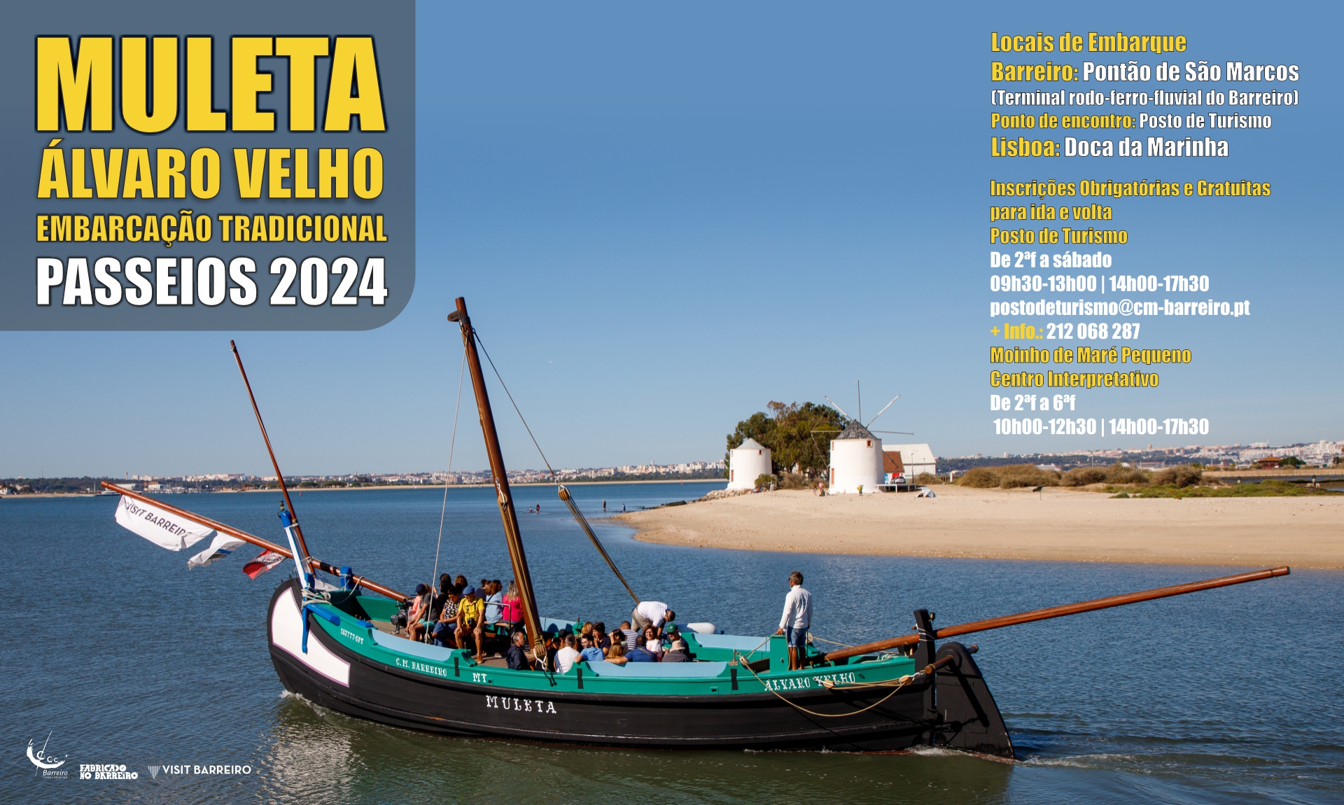 Muleta Álvaro Velho | Embarcação Tradicional | Passeios 2024