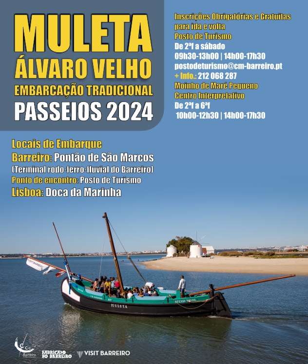 Muleta Álvaro Velho | Embarcação Tradicional | Passeios 2024