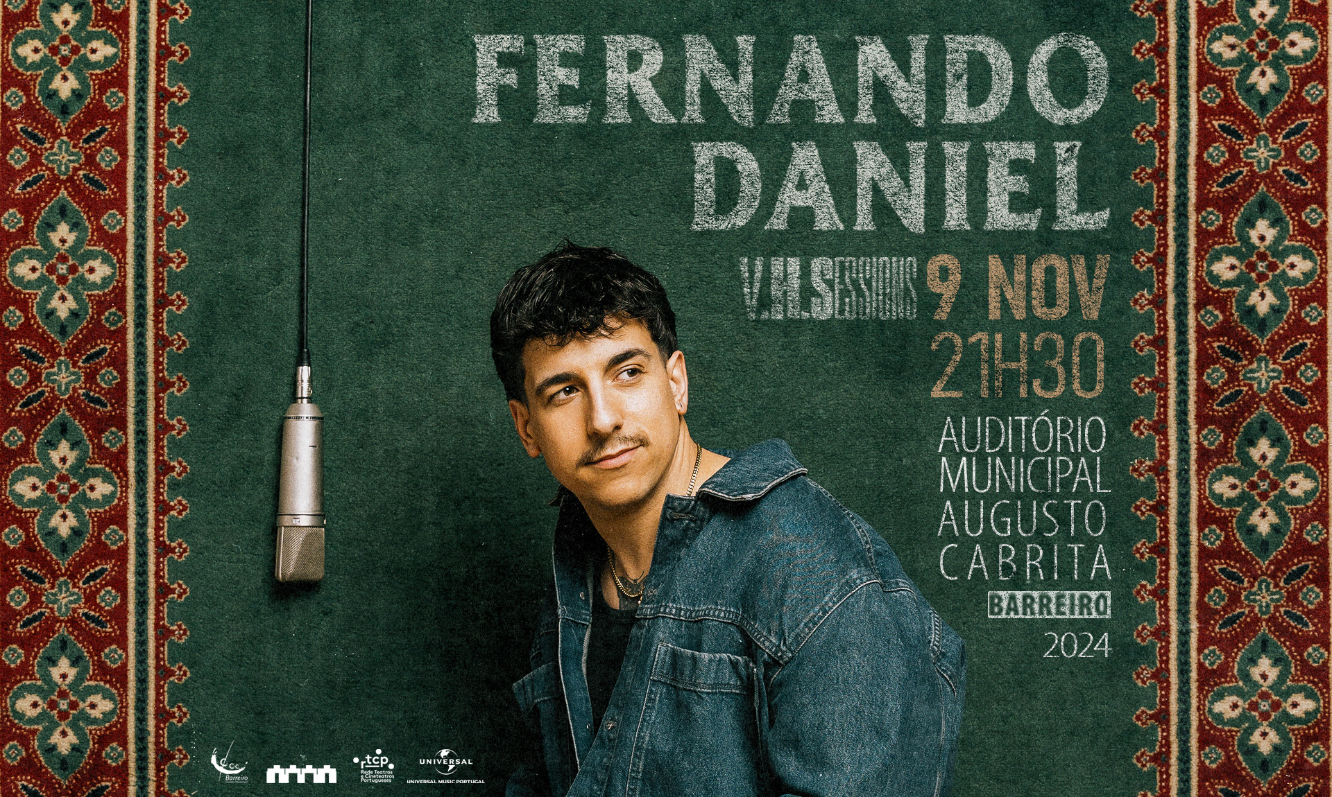 Fernando Daniel | Concerto | 9 novembro 2024 | 21h30 | Auditório Municipal Augusto Cabrita