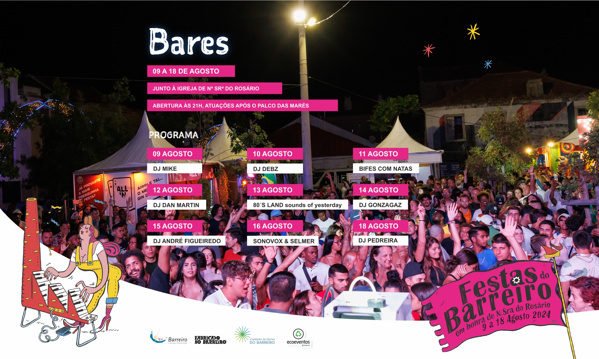 Bares programação 2024