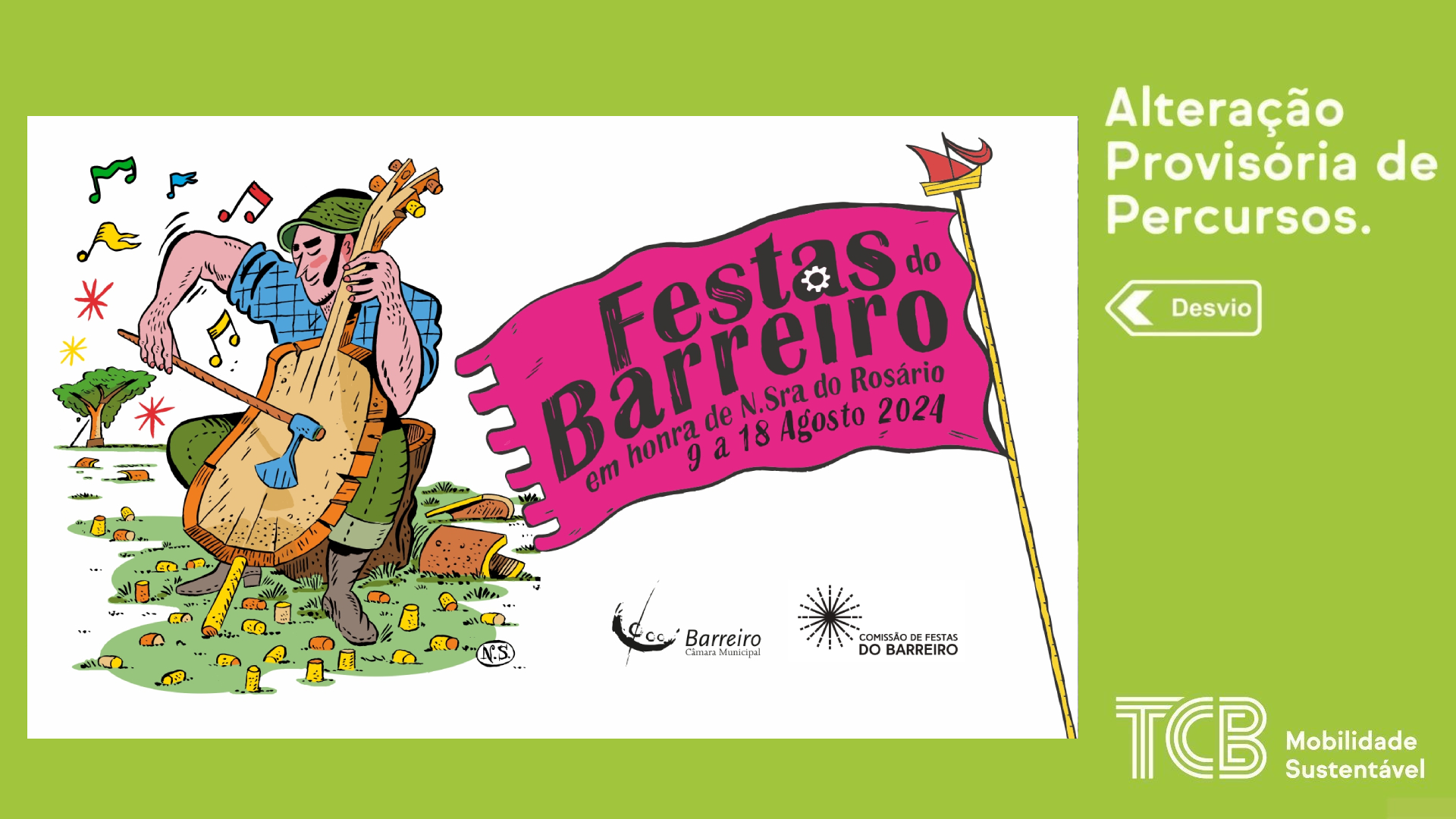 TCB | Festas do Barreiro 2024 | NOVA INFO | Abertura Rotunda Praça da Amizade | Alteração Percursos