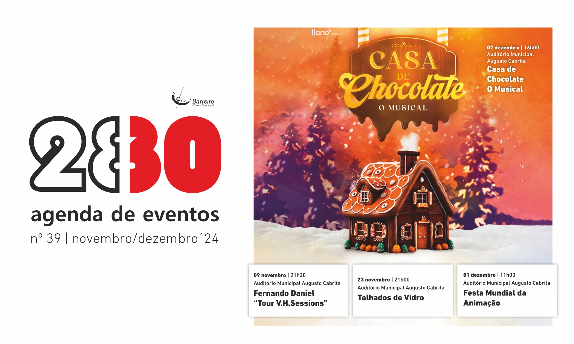 Capa da Agenda de Eventos 2830 de nov/dez de 2024