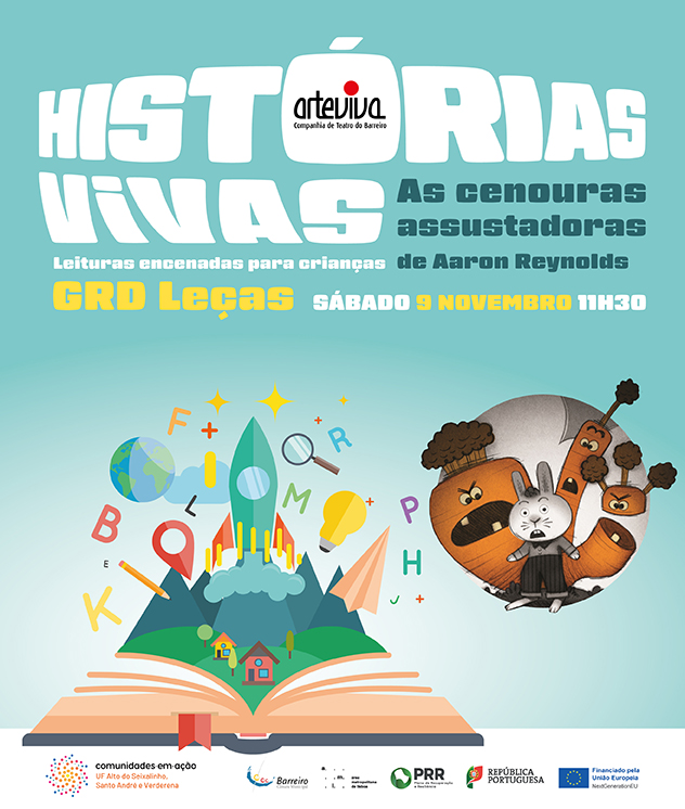 Histórias Vivas – “As cenouras assustadoras”, de Aaron Reynolds