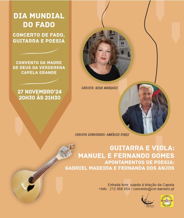 concerto de fado, guitarra e poesia