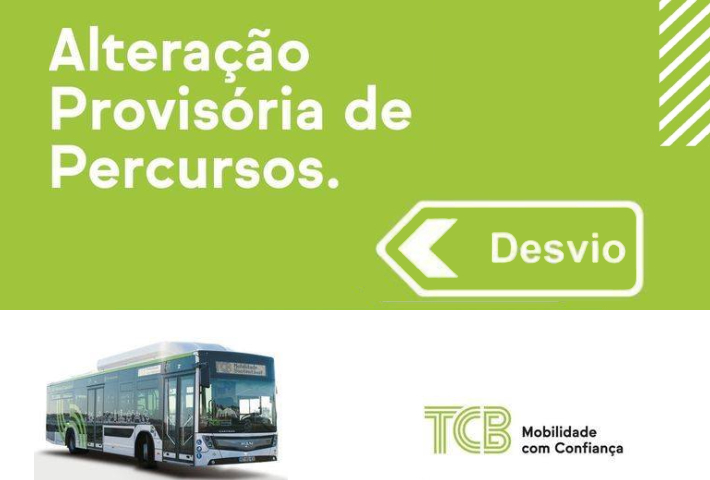 tcb alteração de percursos