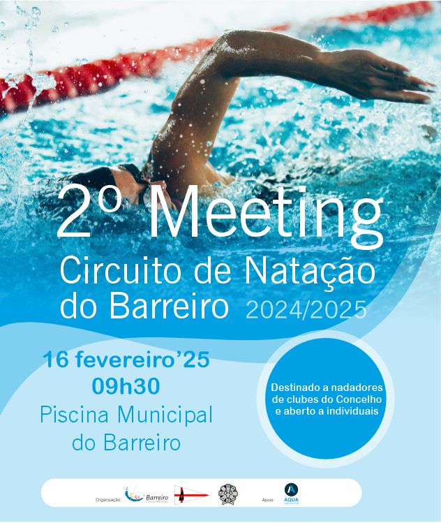 Circuito de Natação do Barreiro 2024/25 | 2º Meeting | 16 fevereiro | Piscina Municipal do Barreiro