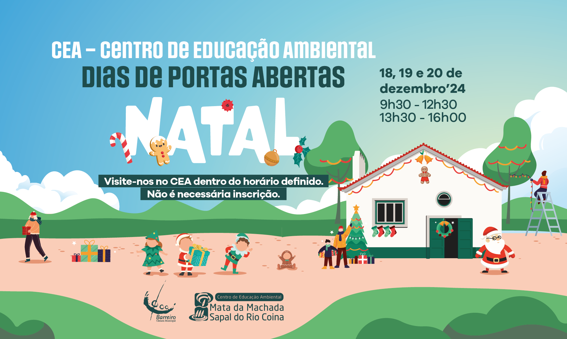 Dias de Portas Abertas | 18 a 20 de dezembro 2024 | Centro de Educação Ambiental