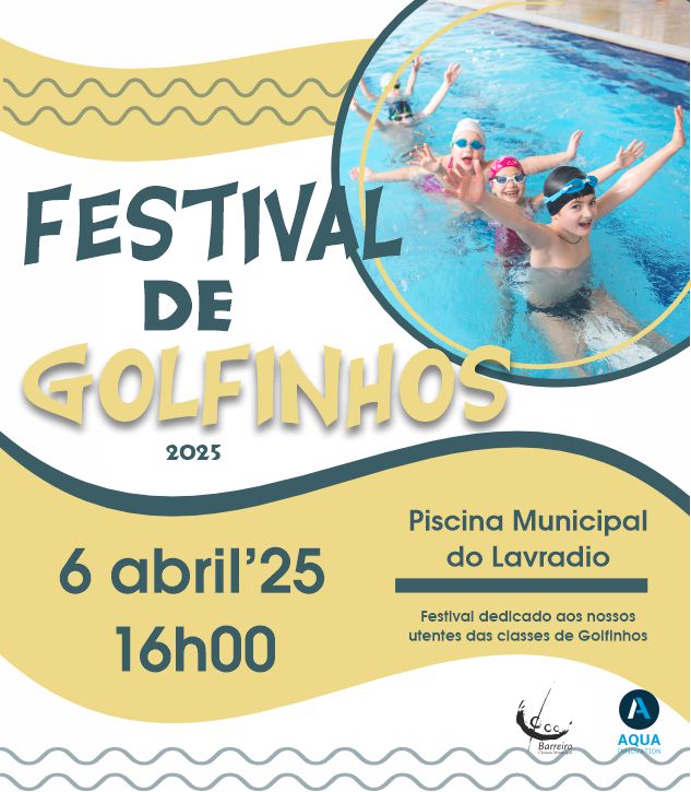 Festival de Golfinhos 2025 | 6 abril | 16h00 | Piscina Municipal do Lavradio