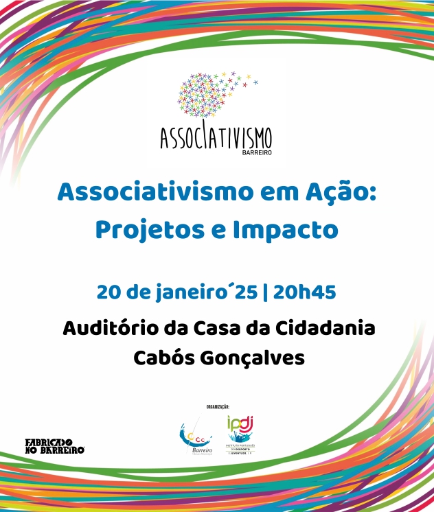 Associativismo em Ação: Projetos e Impacto | 20JAN2025 | 20h45 | Auditório da Casa da Cidadania Cabó