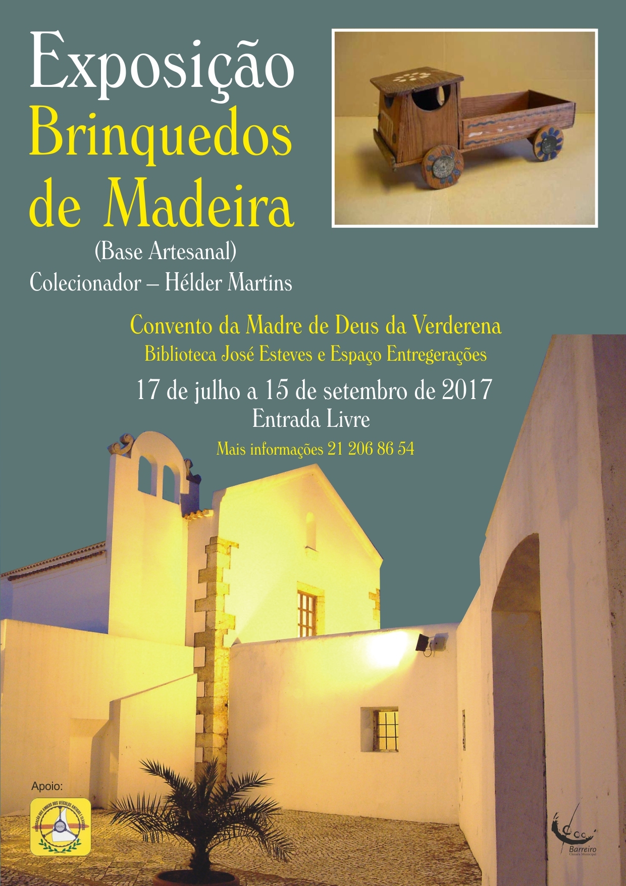 Exposição “Brinquedos de Madeira (Base artesanal)”