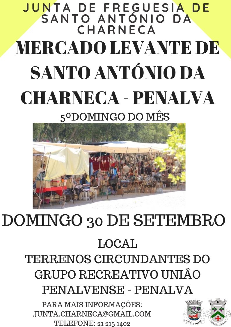 Mercado Levante de Santo António da Charneca a 30 setembro