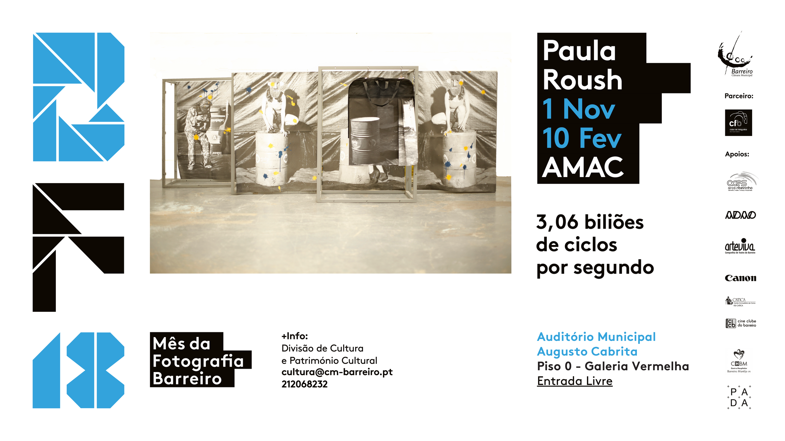 3,06 biliões de ciclos por segundo, fotografias e instalação de Paula Roush | Exposição | M...