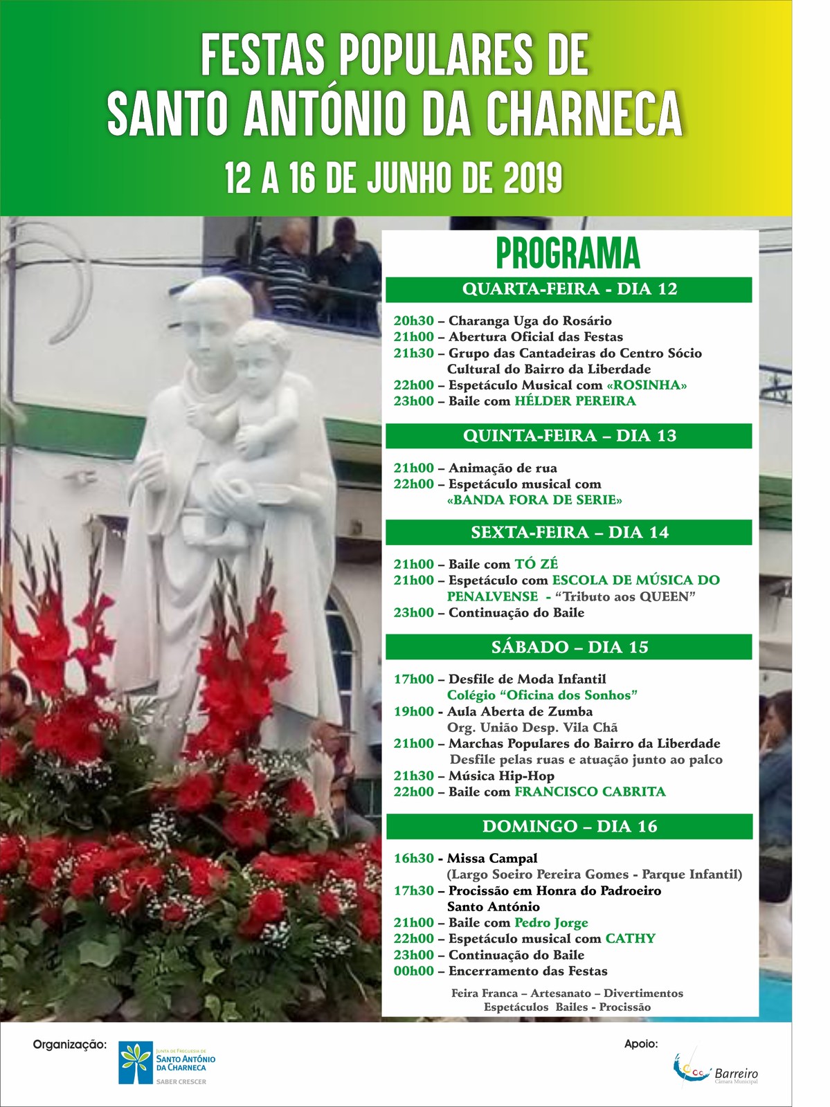 Festas Populares de Santo António da Charneca | 12 a 16 de junho