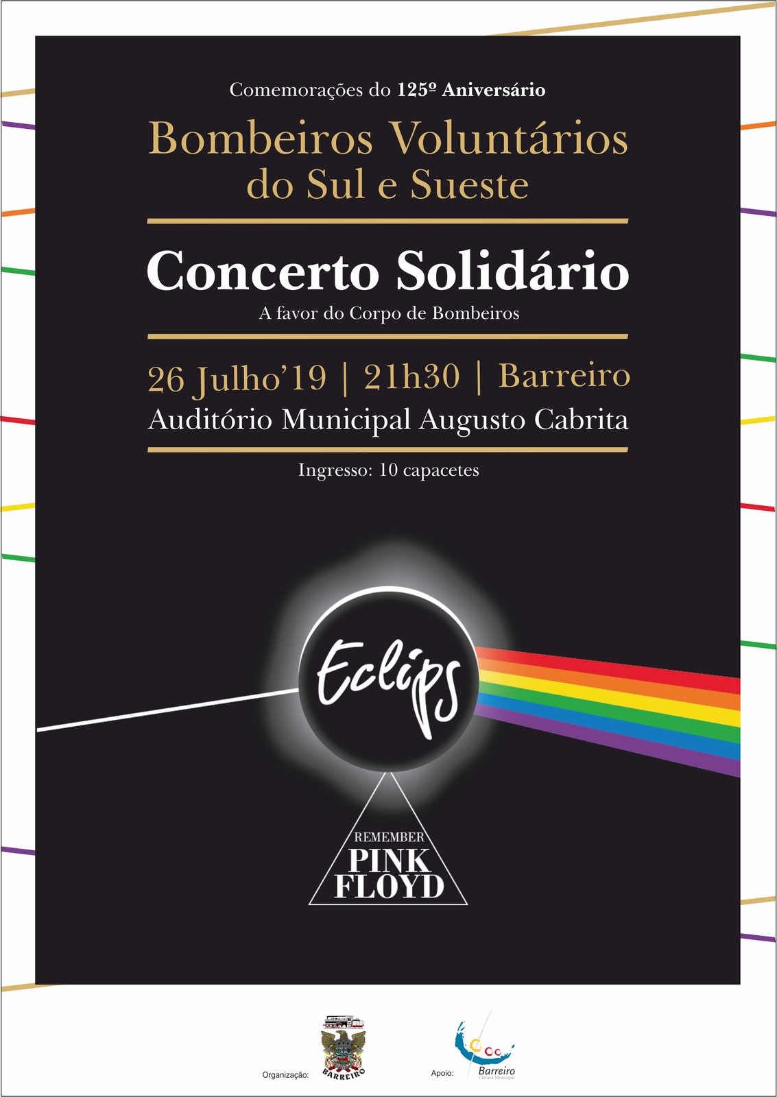 Concerto Solidário da Banda ECLIPS – Remember Pink Floyd | Bombeiros Voluntários do Sul e...